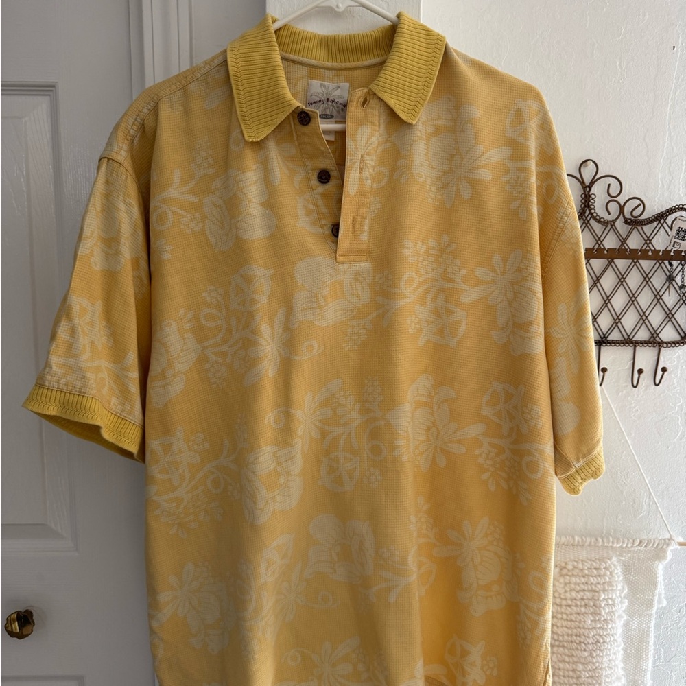 Vintage Tommy Bahamas Knit Collar shirt